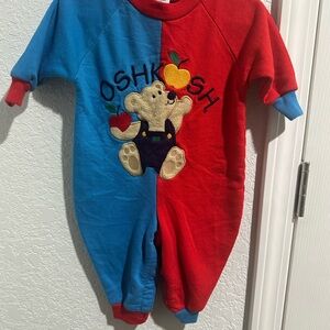 OshKosh B'gosh Red and Blue Bear One Piece